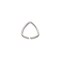 JewelrySupply Jump Ring - Triangle Open 10mm Silver Plated (10-Pcs)